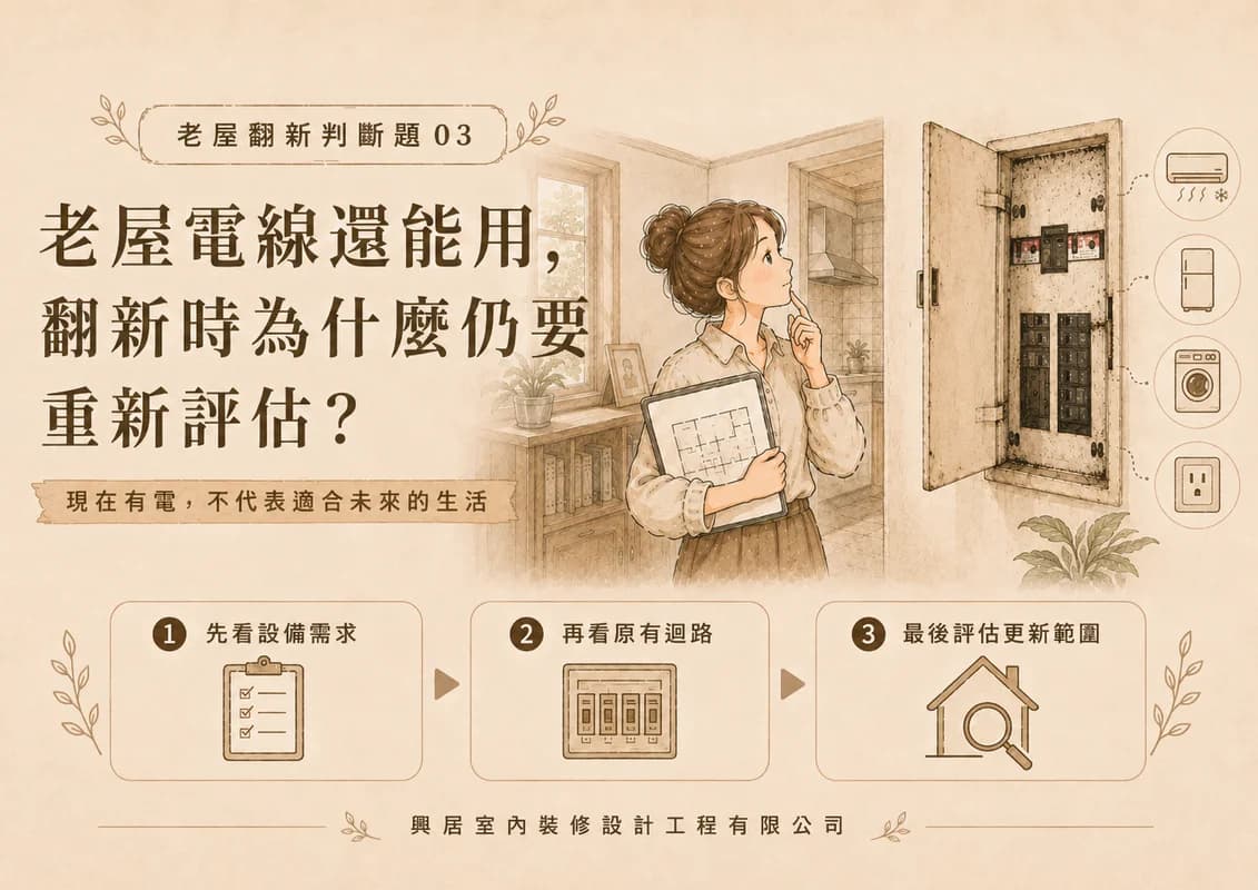 老屋翻新指南系列 ─ 老屋電線還能用,翻新時為什麼仍要重新評估?